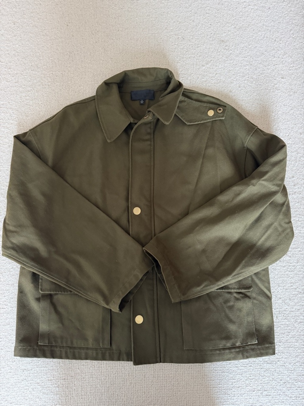 Nili Lotan Olive Green Military Field Jacket- Gaspard
